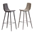 Modern Lecco Barstool 3D model small image 2