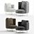 Modern Minotti Torii Armchair 3D model small image 6