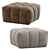 Contemporary Pouf: Stylish, Versatile, and Comfortable 3D model small image 3