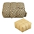 Contemporary Pouf: Stylish, Versatile, and Comfortable 3D model small image 4