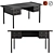 Contempo Modern Desk - Stylish Office Furniture 3D model small image 1