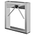 Smart Turnstile Solution for Efficient Access Control 3D model small image 4