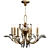 Beveled Arcs 763 Chandelier: Elegant Illumination in Harmonious Design 3D model small image 1