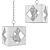 Elegant Travis Chandelier 3D model small image 2