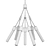 Elevate your space with the Stilt Chandelier 3D model small image 2