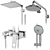 GROHE Euphoria SmartControl Shower Set 3D model small image 2