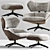 Elegant Camila Armchair Set 3D model small image 1