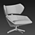 Elegant Camila Armchair Set 3D model small image 2