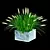 Elegant Ornamental Grass: 362mm x 356mm x 245mm 3D model small image 1