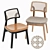 Rustic Rattan Jago Chair 3D model small image 1