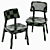 Rustic Rattan Jago Chair 3D model small image 4