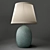 Elegant Glow: Textured Table Lamp 3D model small image 1