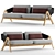 Cozy Ethimo Knit Sofa: Modern Elegance 3D model small image 1