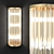 Elegant Gold Sconce with Glass Strips 3D model small image 1