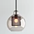 Industrial Glass Pendant Lights Set 3D model small image 3