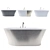 Elegant Monceau Freestanding Bathtub 3D model small image 1