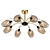 Elegant Hanging Chandelier - Citilux CL108185 3D model small image 1