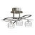 Elegant Satin Nickel Ceiling Chandelier 3D model small image 1