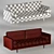 Skandi Fabric Sofa: Modern Elegance for Your Space 3D model small image 2