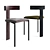 Italian Elegance: Baxter Zefir Chair 3D model small image 2