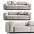 Vitra Soft Modular: Versatile 2-Seat Sofa 3D model small image 1