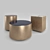 Sleek Meridiani Low Tables: Belt 3D model small image 1
