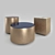 Sleek Meridiani Low Tables: Belt 3D model small image 3