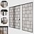 Sleek Glass Sliding Doors 3D model small image 1