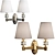 Elegant DelRey 2 Sconce: Modern Lighting Solution 3D model small image 1