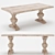 Elegant Dining Table Set 3D model small image 4