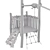 Kompan Track Ride Tower: Exciting Playset for Kids 3D model small image 4