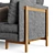 Modern Frame Sofa: Exquisite Craftsmanship from De La Espada 3D model small image 4
