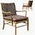 Vintage Danish Colonial Armchairs by Ole Wanscher 3D model small image 4