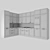 Title: Modern Kitchen Set: Stylish, Functional 3D model small image 4