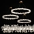 Glamorous Crystal Ring Chandelier 3D model small image 2