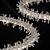 Glamorous Crystal Ring Chandelier 3D model small image 5