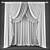 Sleek Polys Curtains 3D model small image 2