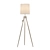 Sophisticated Surveyor Silver Floor Lamp 3D model small image 1