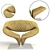  Ribbon: Innovative Upholstered Armchair by Pierre Paulin 3D model small image 2