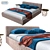 Modern Lema WARP Bed Set 3D model small image 1