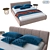 Modern Lema WARP Bed Set 3D model small image 2