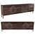 Modern Milan 4-Door Credenza 3D model small image 1