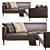 Elegant TUXEDO S43 Sofa 3D model small image 4