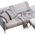 Elegant TUXEDO S43 Sofa 3D model small image 5