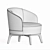 Elegant Fendi Casa Doyle Armchair | Luxurious Comfort 3D model small image 5