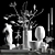 Ceramic Decor Set: Sculptures, Vase, Pot & Scented Candle 3D model small image 5