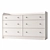 Stylish HAUGA 6-Drawer Chest 3D model small image 2