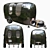 Compact Camping Trailer: Portable and Stylish 3D model small image 1