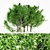 Graceful Bradford Pear Tree Collection 3D model small image 1