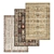 Luxury Rug Set with High-Quality Textures 3D model small image 1